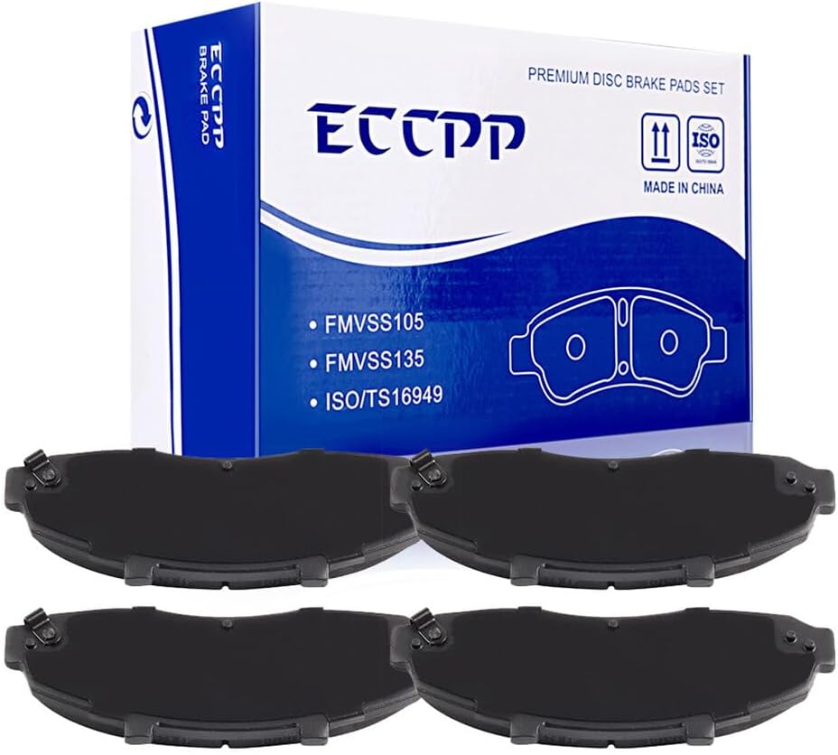 LSAILON [D679] Front Semi-Metallic Disc Brake Pads Set For Ford For F-150 1997-2003,For Lincoln Blackwood 2002 [4PCS]