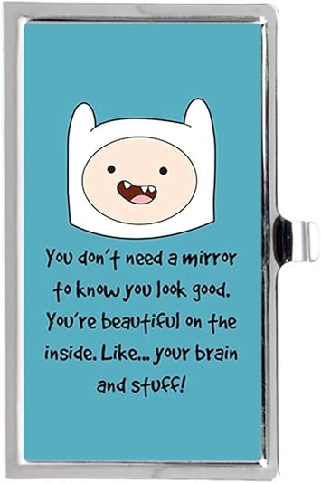 Adventure Time Bmo Quotes Adventure Time With Finn And Jake Bmo Quotes Unique Business Card Stainless  Steel Box Case : Amazon.co.uk: Luggage