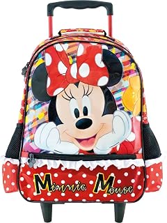 Mala com Rodas 16 Minnie Its All About Minnie 8920 - Artigo Escolar Minnie Mouse, Vermelho