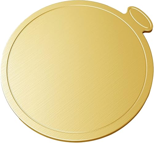Miniatura 3 de 100 tableros dorados para tartas  Mini cartón redondo para pastel, 3.5 pulgadas para mousse, cupcake, postre, decoración, 3.1 in
