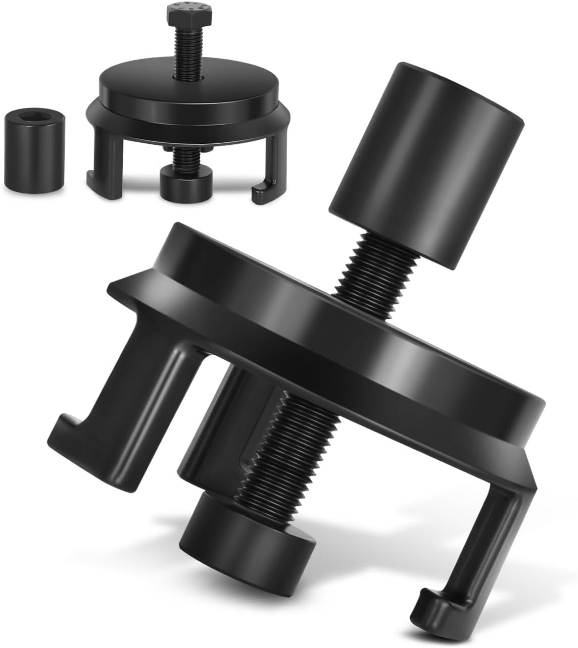 DNA MOTORING 25264 GM Harmonic Balancer Puller, No Radiator Removal for GM LS Engines (5.3L/6.0L/6.2L), Chrysler/Jeep/Dodge V6/V8, 3-Jaw Quick-Clamp Design,TOOLS-00763