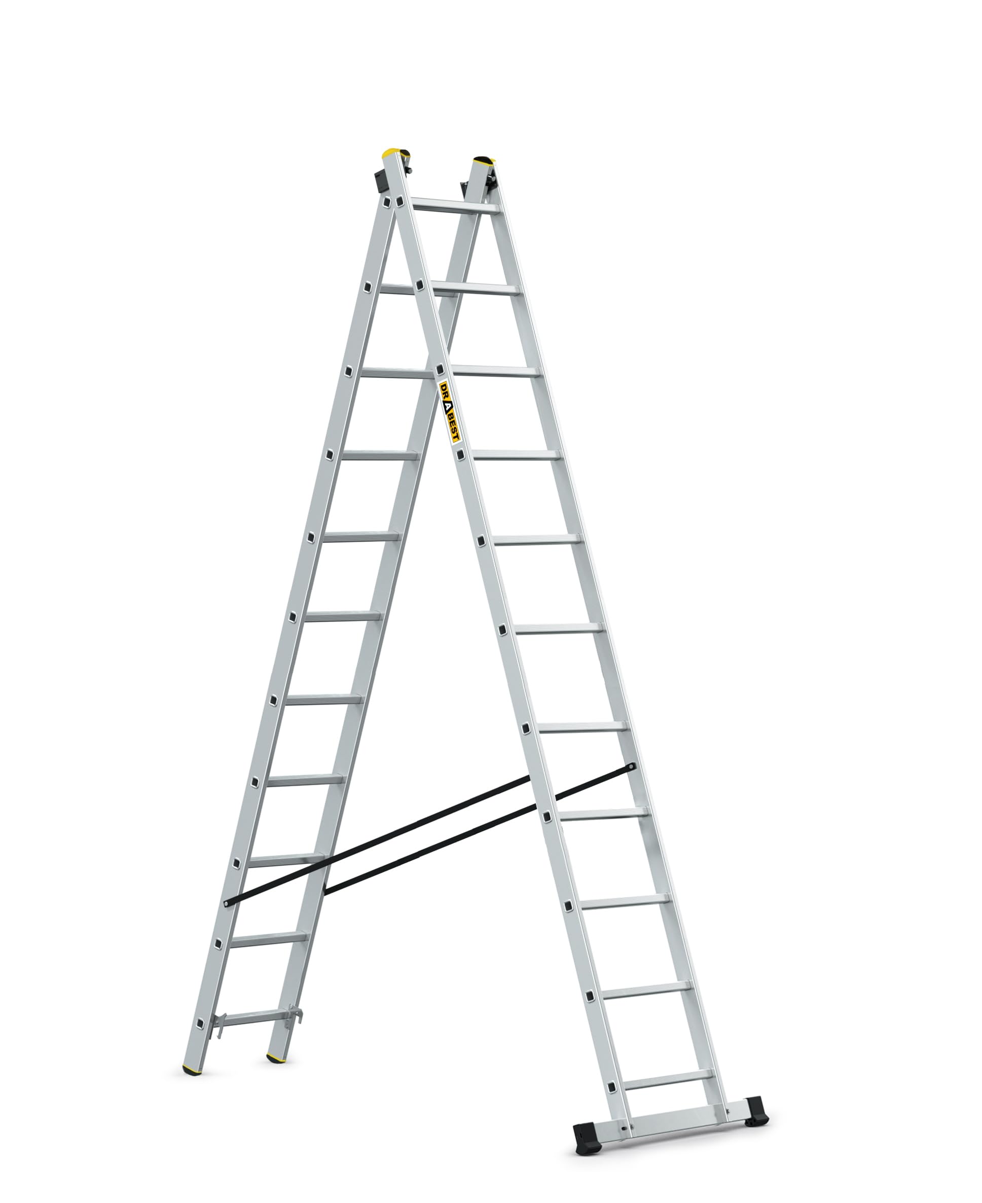 Drabest Multi-Function 2 Section Aluminium Combination Ladders 5.1m