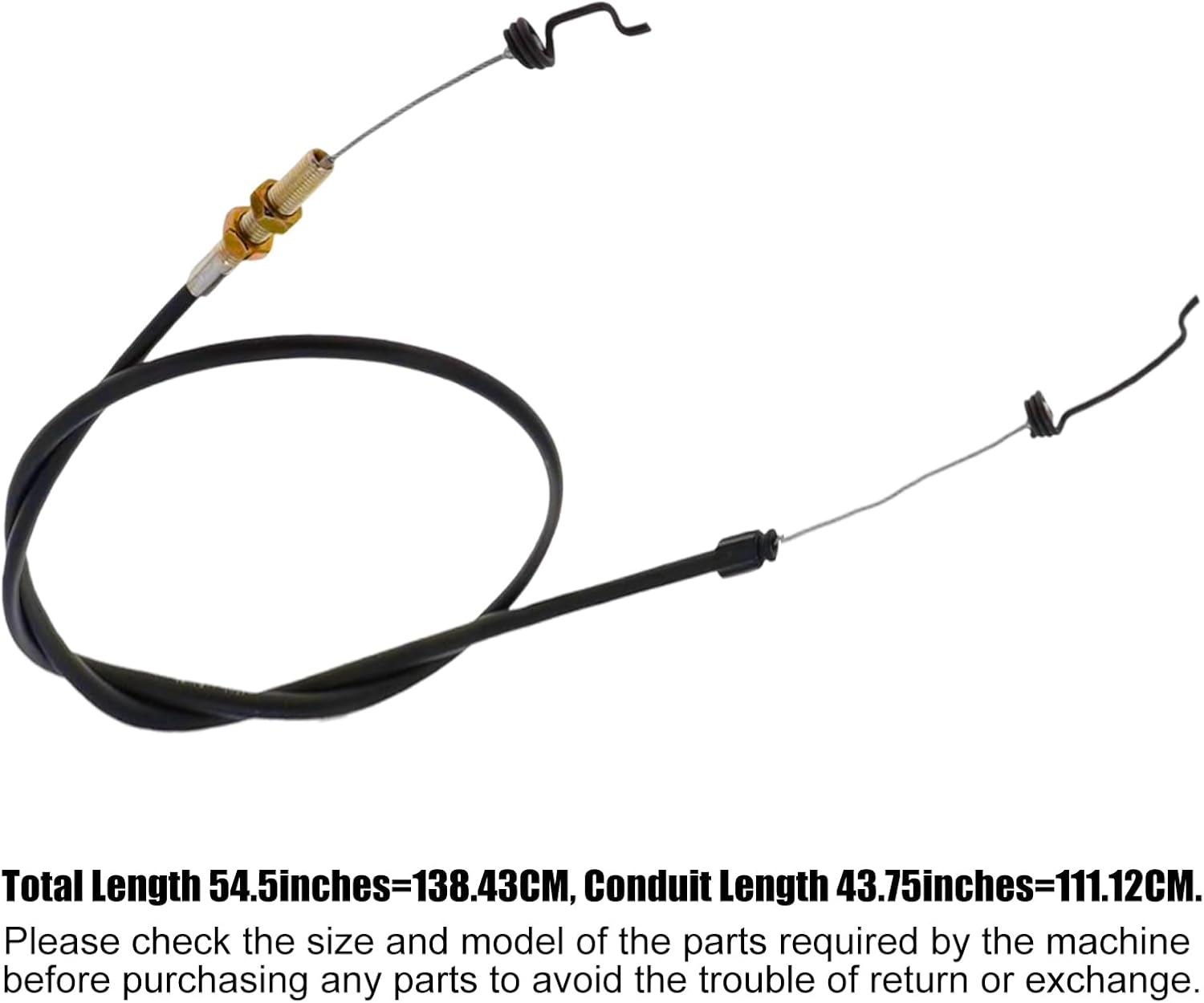 126-7397Blade Brake Cable, Drive Cable for Exmark Commercial Walk Behind Mower ECS180GKA21000 ECX160CHN21000 ECX180CKA21000, Replaces 116-0902 116-0904 116-9701 (126-7397)