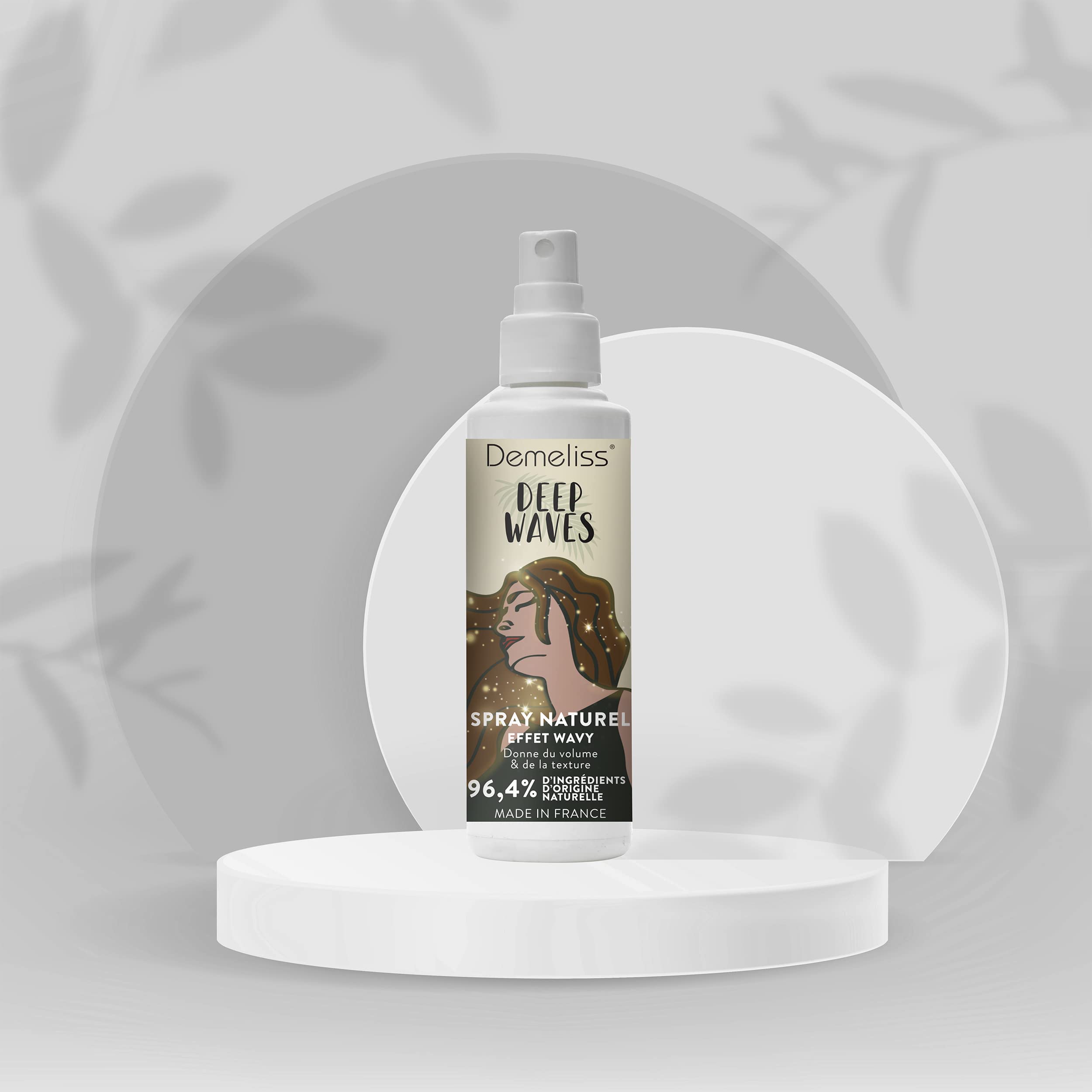 Demeliss SAINT ALGUE - Rizador WAVES BLACK - Plancha Ondulada con Efecto Wavy - Revestimiento de Cerámica y Turmalina - 10 Temperaturas - Todo Tipo deCabello - Con Alfombrilla Termorresistente