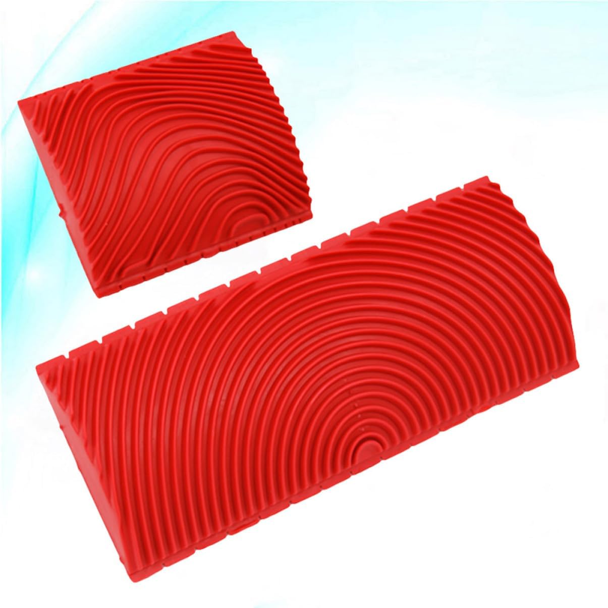 Balacoo 2pcs Wood Graining Tool Wall Graining Tool Faux Paint Roller Graining Pattern Stamp Painting Wall Decorating Tool Wood Grain Tool Red