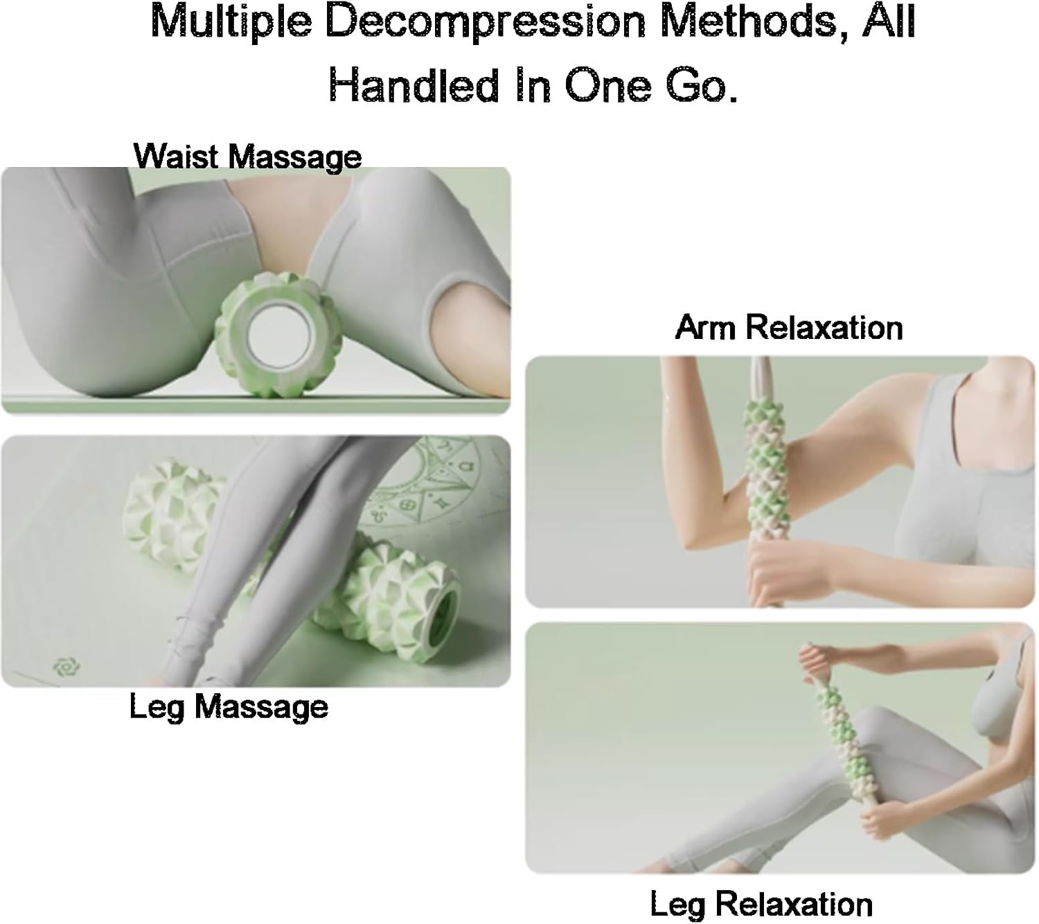 Foam Roller Deep Tissue Massager,Firm Full Body Athletic Massage Tool,for Whole Body Release(Color1,30x8cm)