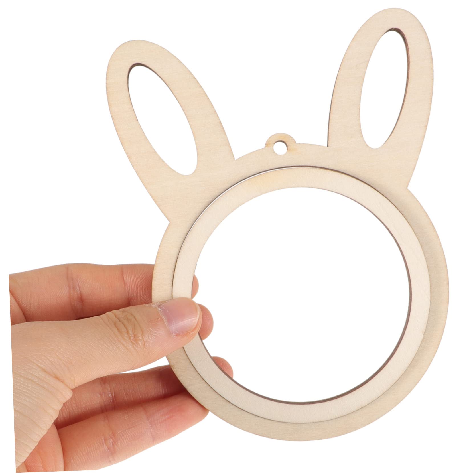 IWOWHERO 3pcs Wooden Embroidery Hoop Set Embroidery Frames for Cross Stitch Needlework Supplies Small Hoops DIY Wall Decor