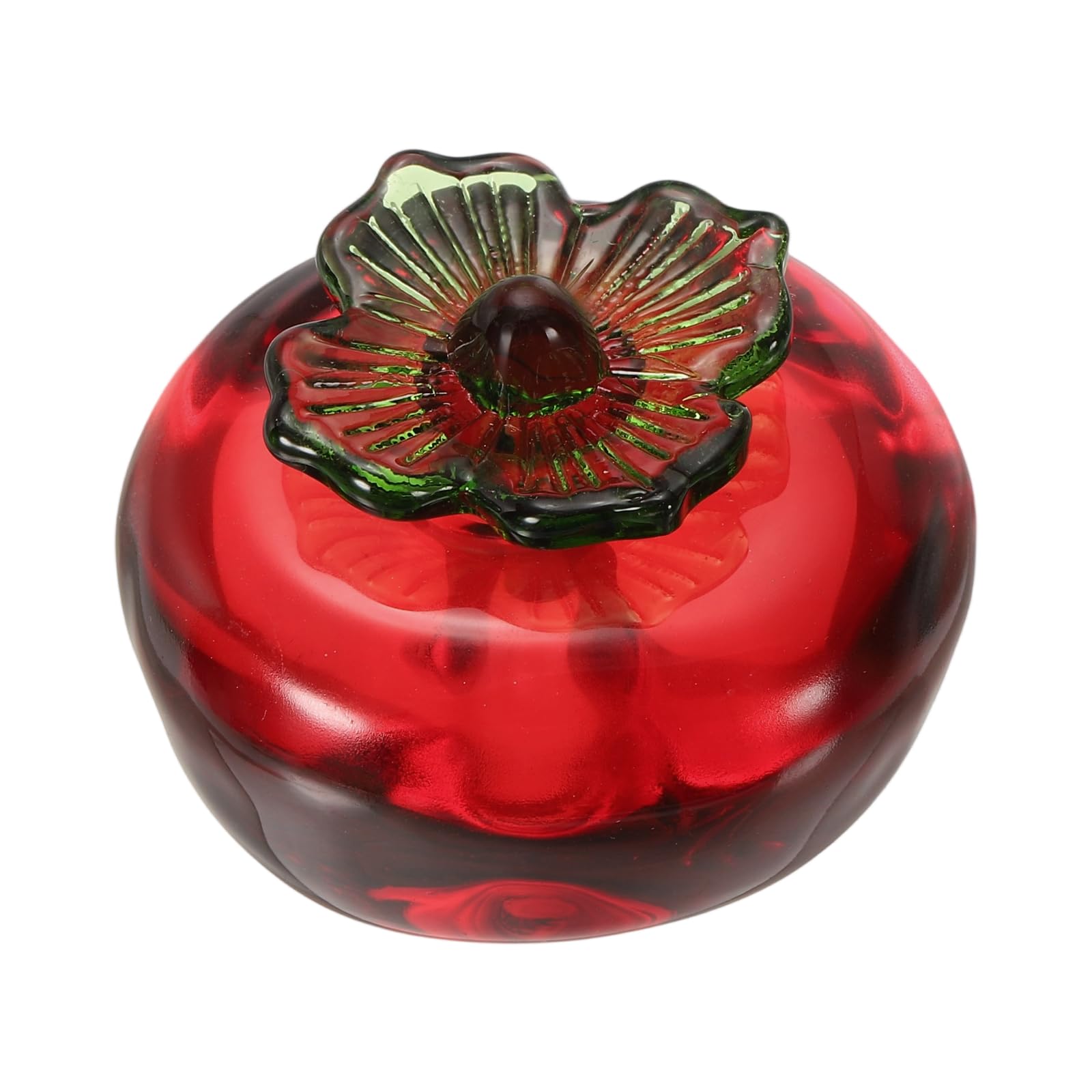 Decoration de centre de table kaki en cristal artificiel rouge 5cm