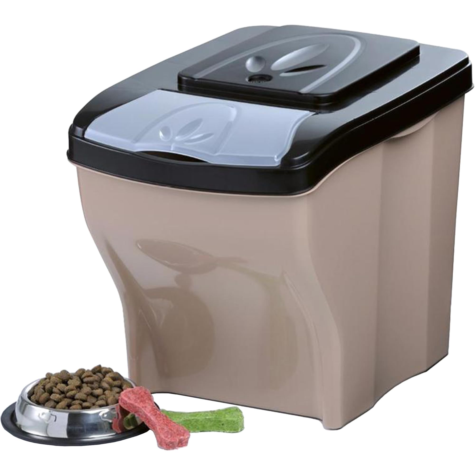 Sicignano | Contenitore Porta Crocchette per Cani Gatti, 3 Pezzi x 20 lt, Portata 3x10 kg, con Coperchio - Igienico, Occupa Poco Spazio - Componibile, Sovrapponibile, Impilabile