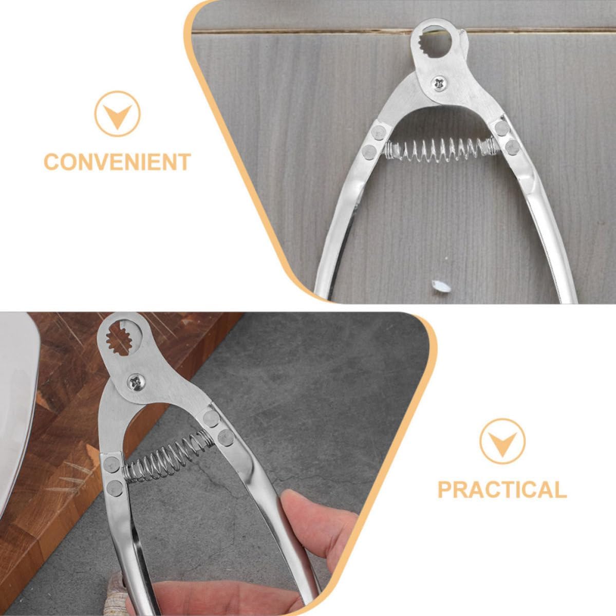 Angoily Stainless Steel Snail Tail Clipper with Precision Cutting and Efficient Tail Removal for Kitchen Use in Restaurants and Homes