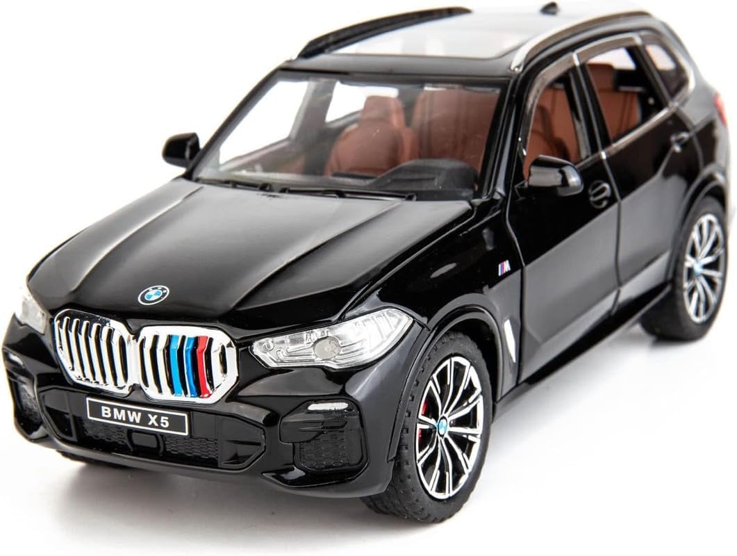 Kiddie Galaxia BW X5 SUV Car 1:32 Model Car Alloy Metal Pull Back Die-cast Metal Toy car with Openable Doors & Light Music Gifts Toys Kids【Colors as Per Stock】-image-40