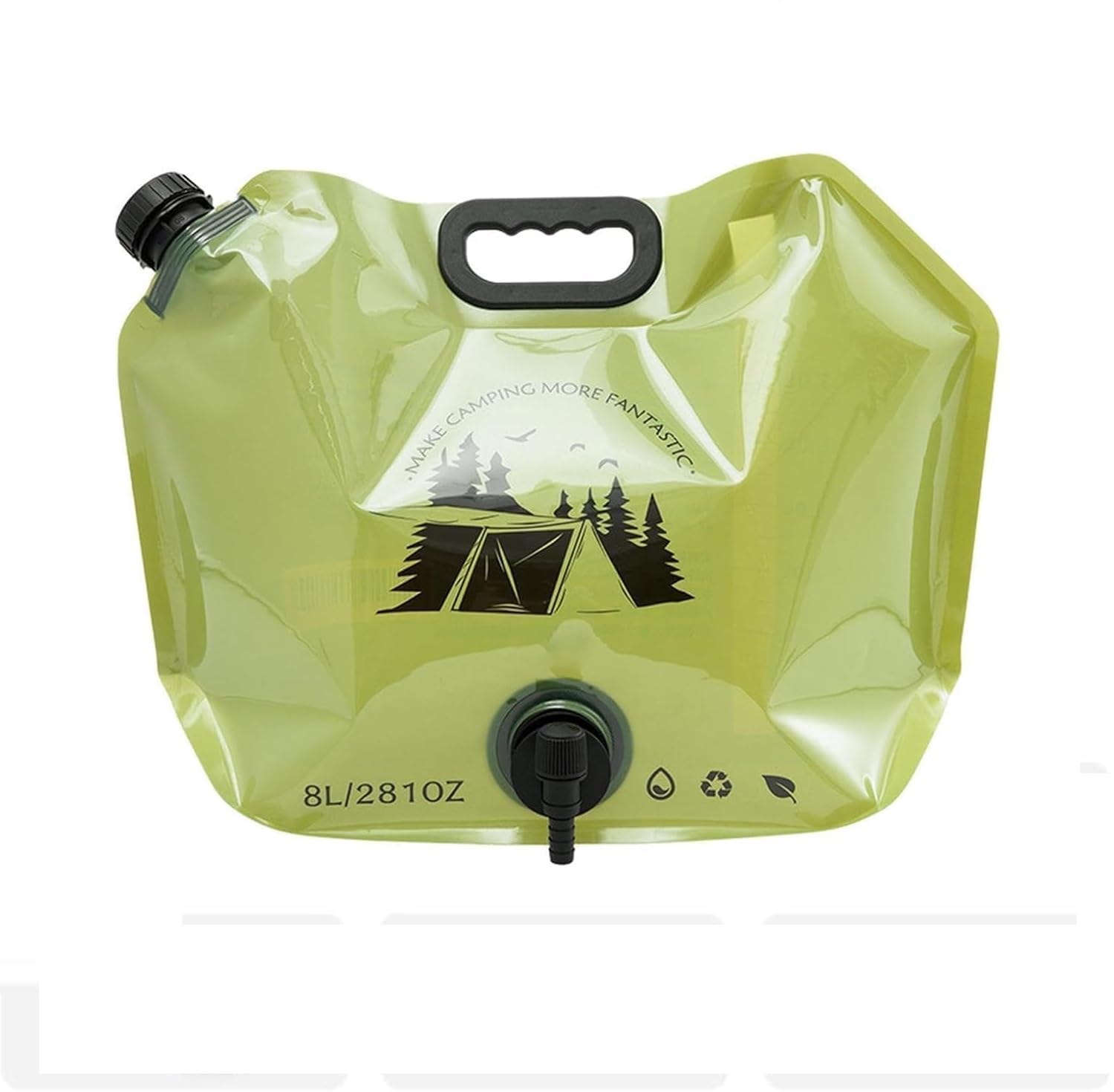 8 Liters Collapsible Water Container Bag Portable Camping Water Tank with Faucet for Hiking Outdoor Adventures Emergency Ultra-Light Foldable Water Storage Bag Hydration Leak-Proof (Pack,1)-image-46