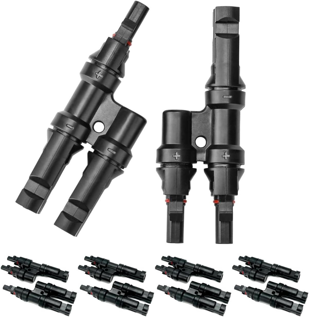 ANGSTROM T-Type Solar Branch Connectors for Parallel Solar Panel Adapter Connections, 5-Pairs FMM+MFF