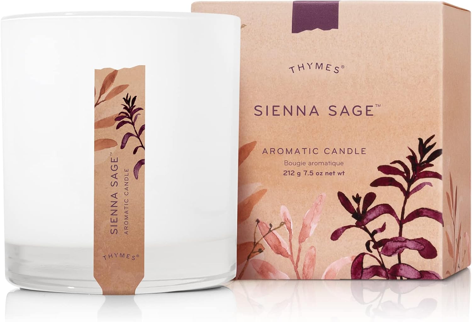 Thymes Aromatic Jar Candle Sienna Sage Scented Candle for