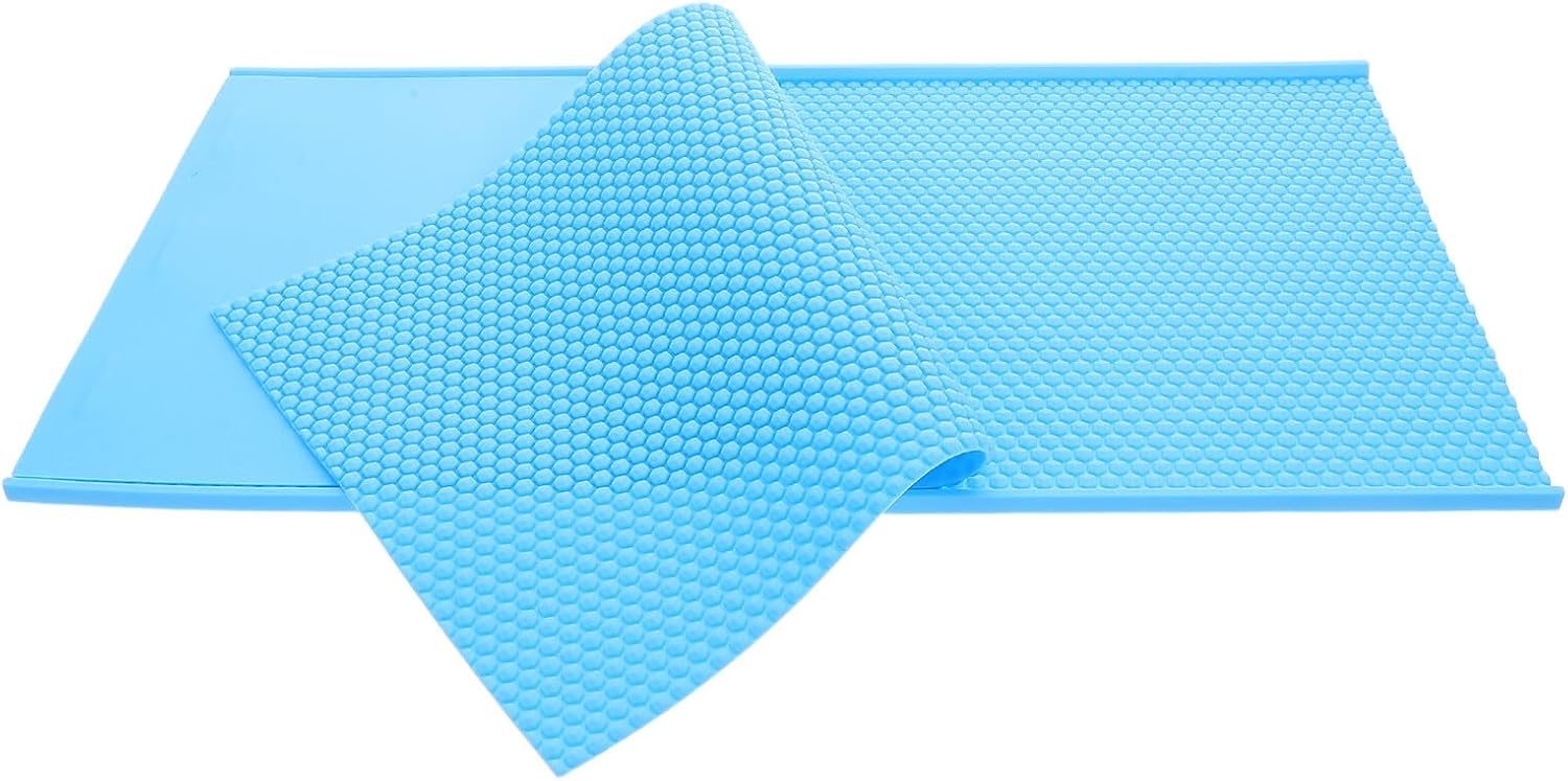 Beeswax Honeycomb Sheets Making Mold Silicone Press Sheet Beekeeping Supplies Soft Flexible Embossing Tool for Beehive Foundation DIY Wax Crafting