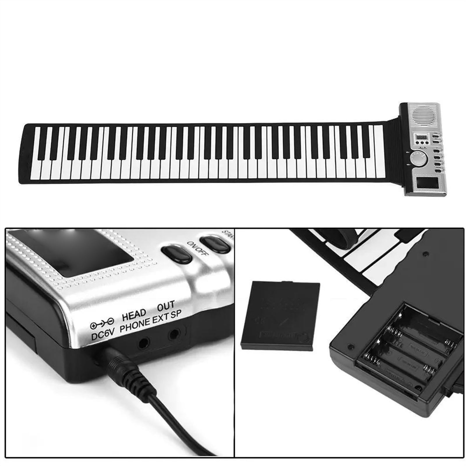 Pianoforte a Mano, Pianoforte Portatile con Tastiera Elettronica per Musica Digitale a 61 Tasti, Adatto a Principianti e Amanti della Musica