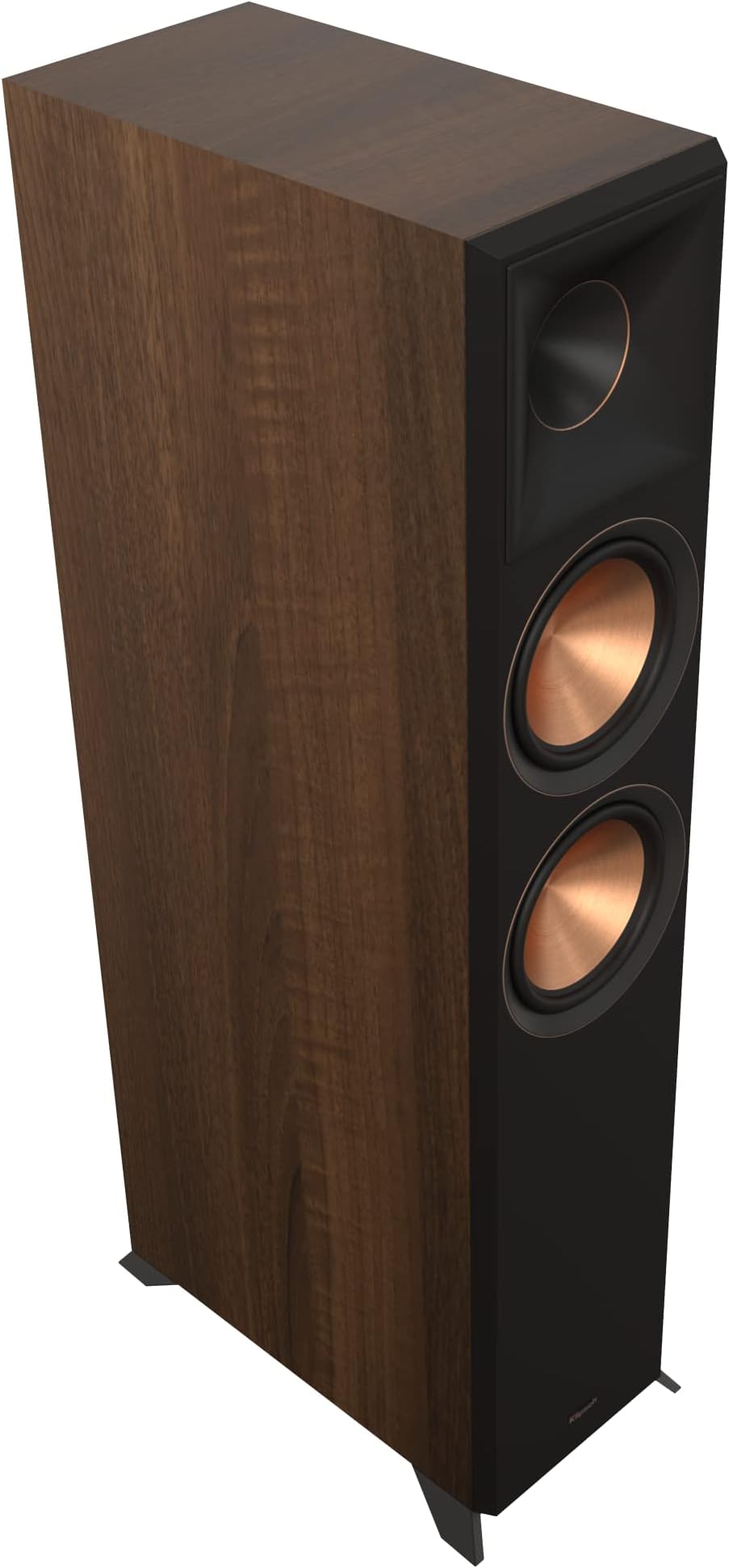 Reference Premiere RP-6000F II Floorstanding Speaker with Larger 90° x 90° Hybrid Tractrix Horn, 1” Tweeter, 6.5” Woofers, and Dolby Atmos Integration Options for Home Theater Sound in Walnut