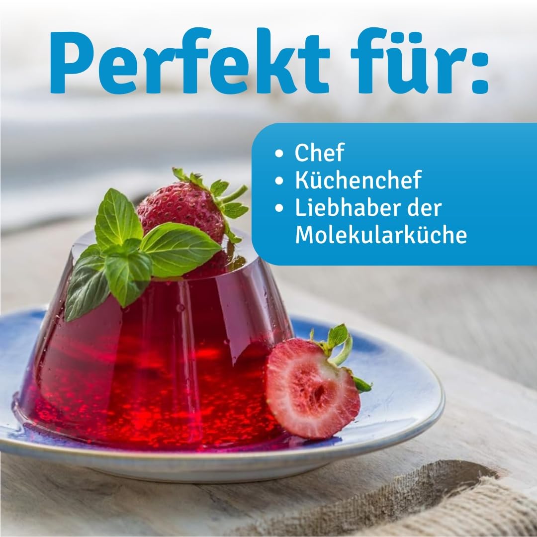 Mr.P Ingredients Agar Agar Pulver 1kg Dose, Natürliches und Pflanzliches Lebensmittelverdickungsmittel für Gelees, Dessert und Molekularküche und Mixologie, Glutenfrei, Ohne GVO, Halal, Koscher, Vegan