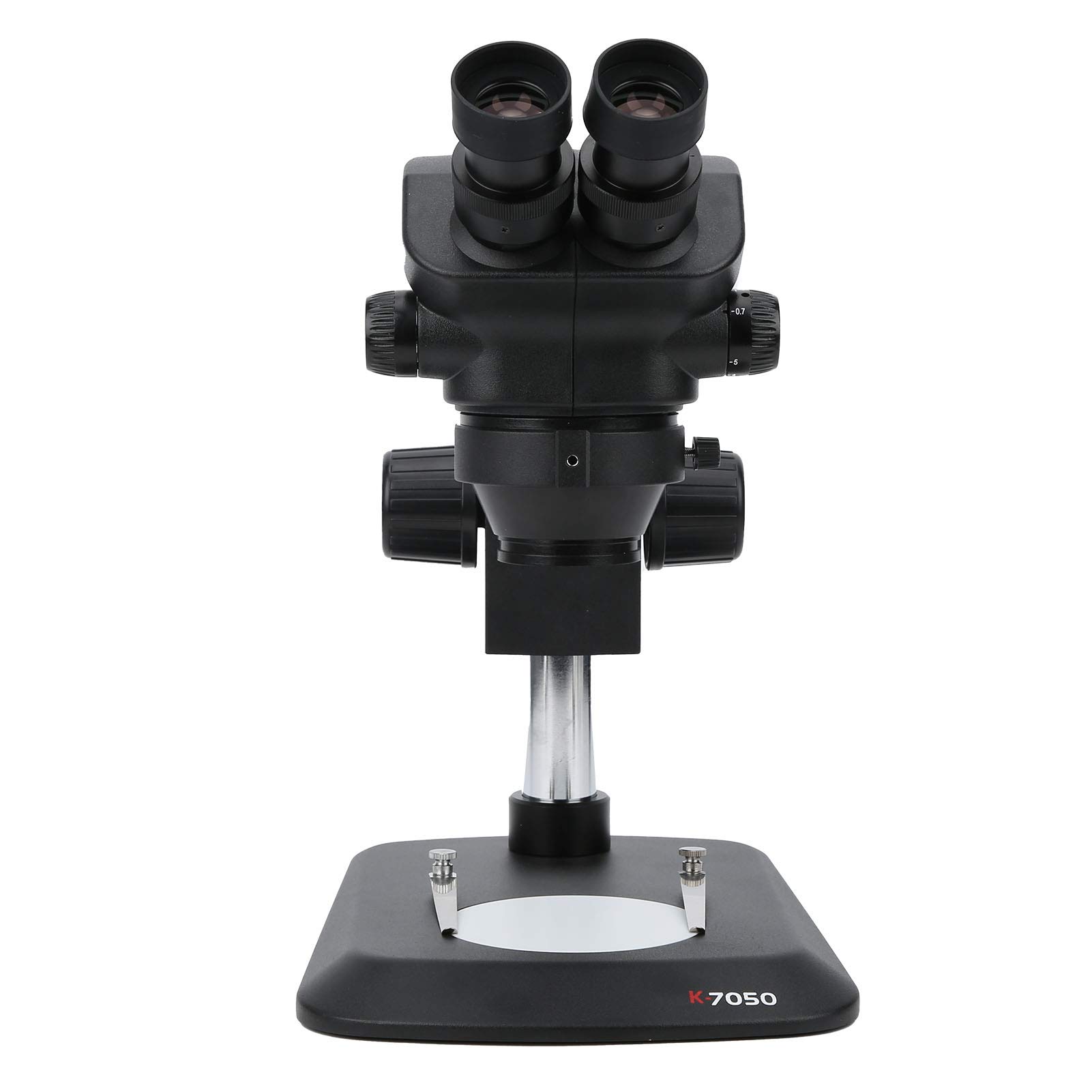 Microscopio con Zoom Estéreo, Microscopio Compuesto, Plástico K‑7050 Estéreo 0.7-5 Zoom Profesional para Componentes Electrónicos de Placa PCB