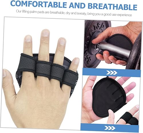 Miniatura 2 de 1 par de guantes de gimnasio para hombre, guantes de gimnasio para hombres, guantes de entrenamiento para levantamiento de pesas, almohadilla de