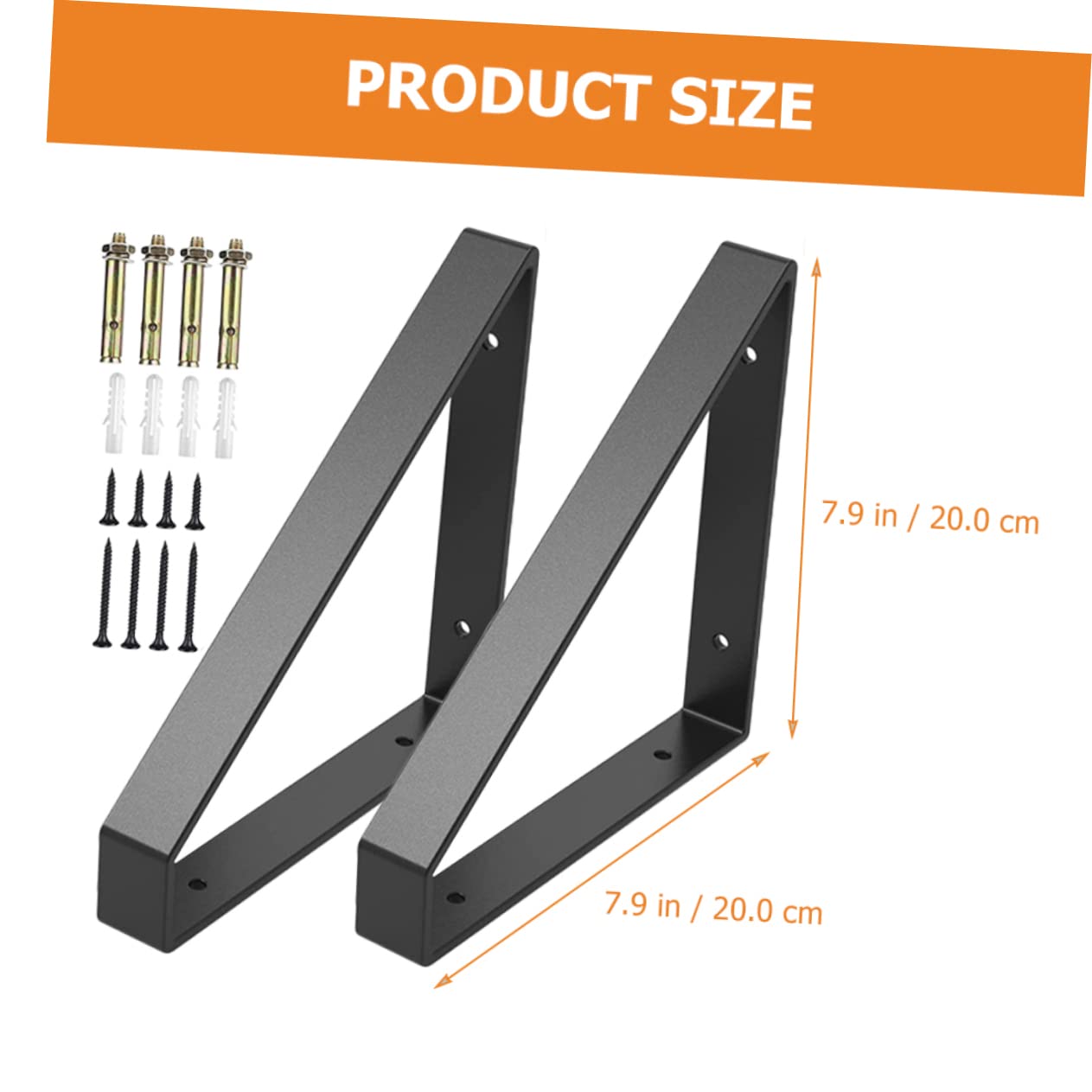 SEWACC 2 Piezas Soportes Para Estantes De Pared Soportes Triangulares Para Estantes Uso Cocina o Baño