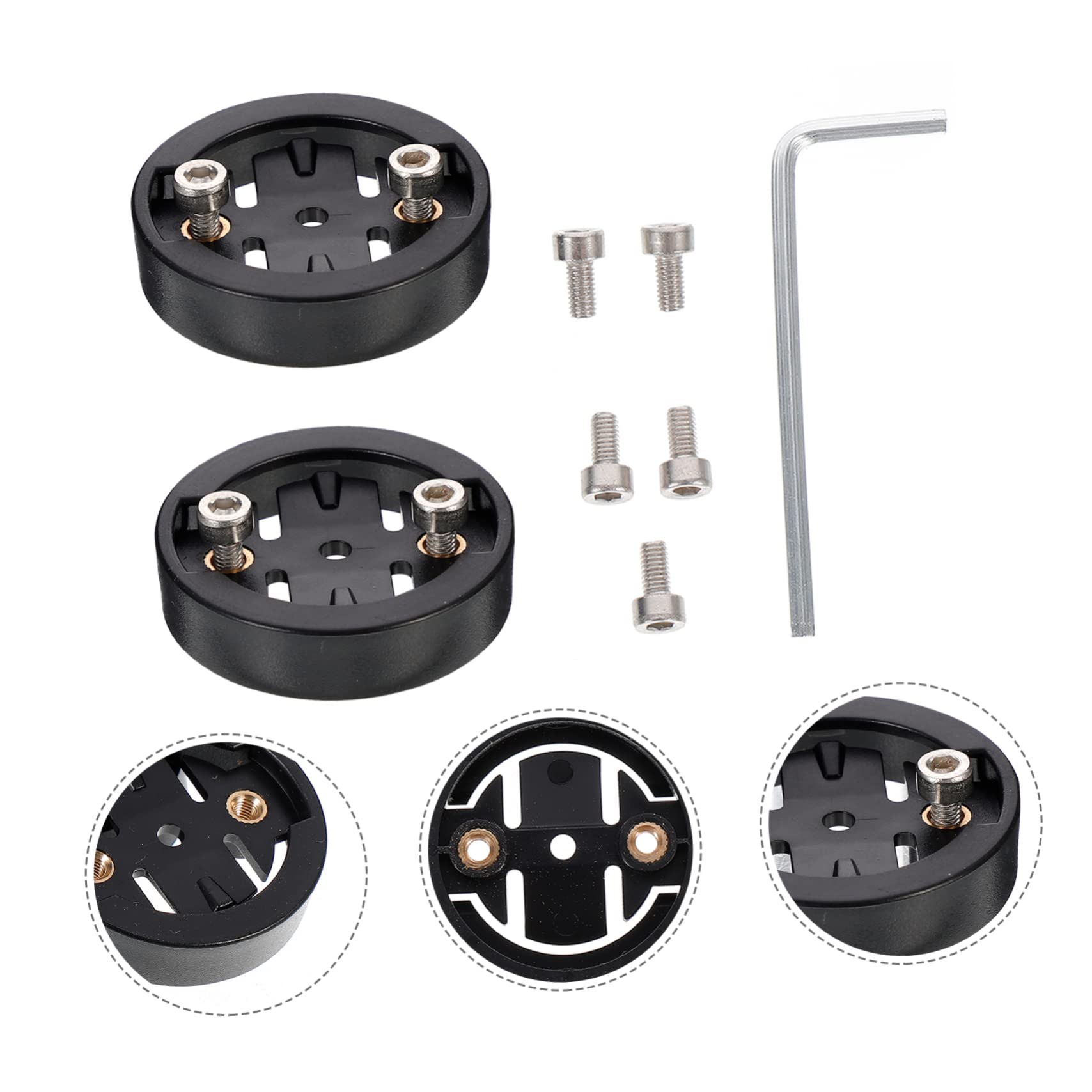 balacoo 3sets Secure Bike Computer Holder Adaptable Mount for Cycling Accessories Compact and Durable Design 2pcs*3