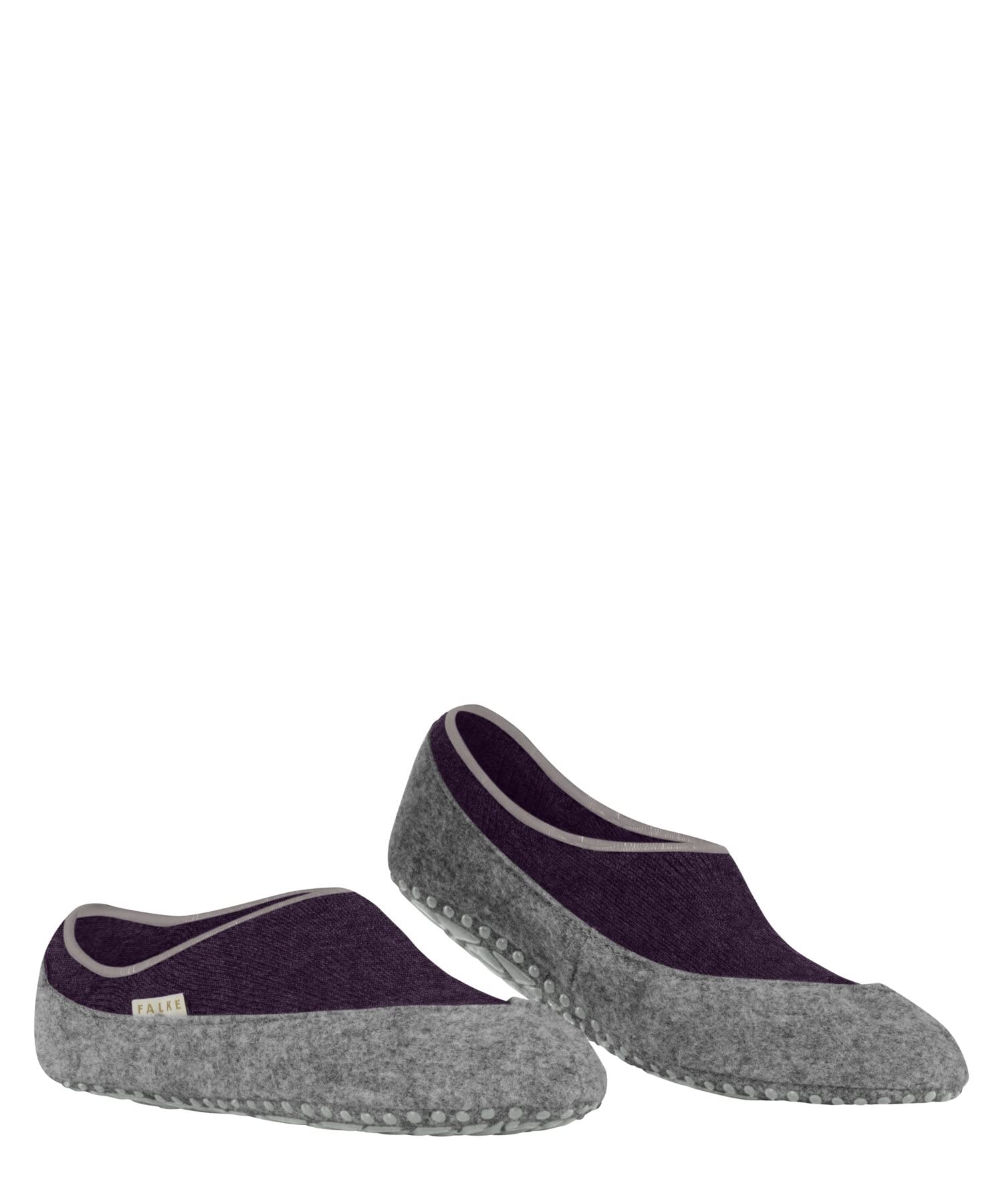 FALKE Damen Cosyshoe Invisible Haussocken Wolle Schwarz Grau viele weitere Farben verstärkte Hüttensocken atmungsaktiv Noppendruck rutschhemmend tief ausgeschnitten 1 Paar