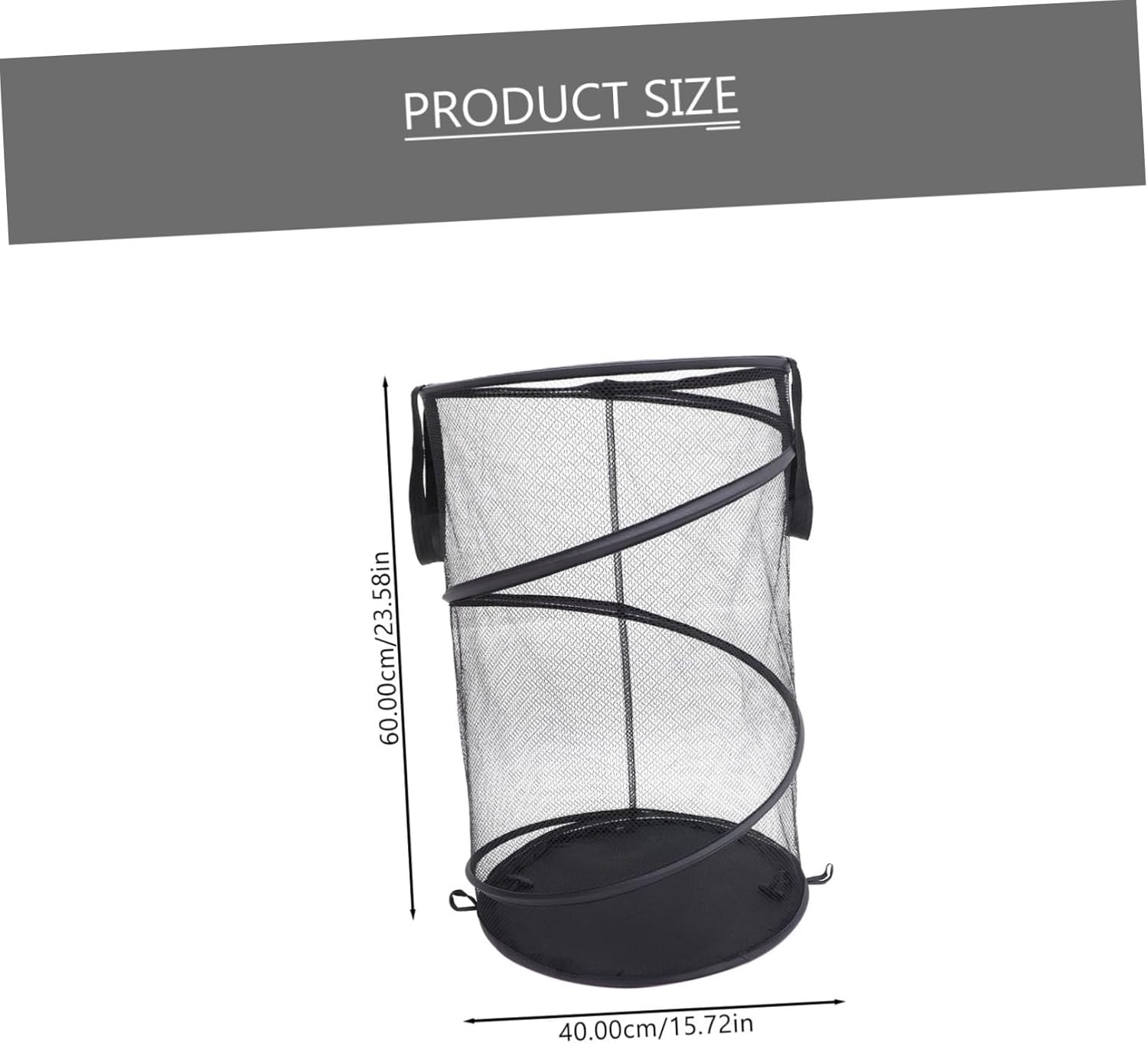 Wakauto Collapsible Laundry Hamper Large Capacity Polyester Clothes Storage Basket with Handles for Home Bedroom Bathroom Sundries Organizer for Spaces