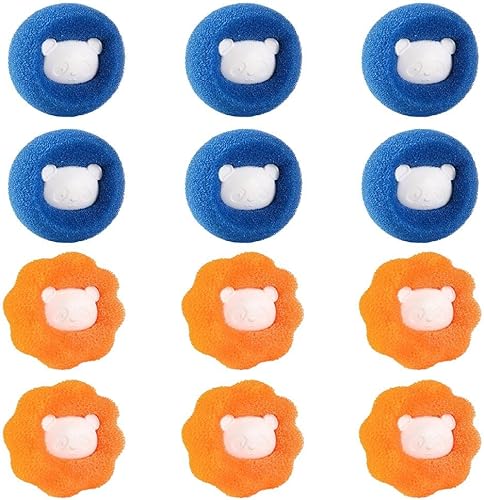 Enfudid Removedor de pelo de mascotas para lavandería, bolas de lavado reutilizables para lavar la secadora, lavar pelos de mascotas, bola