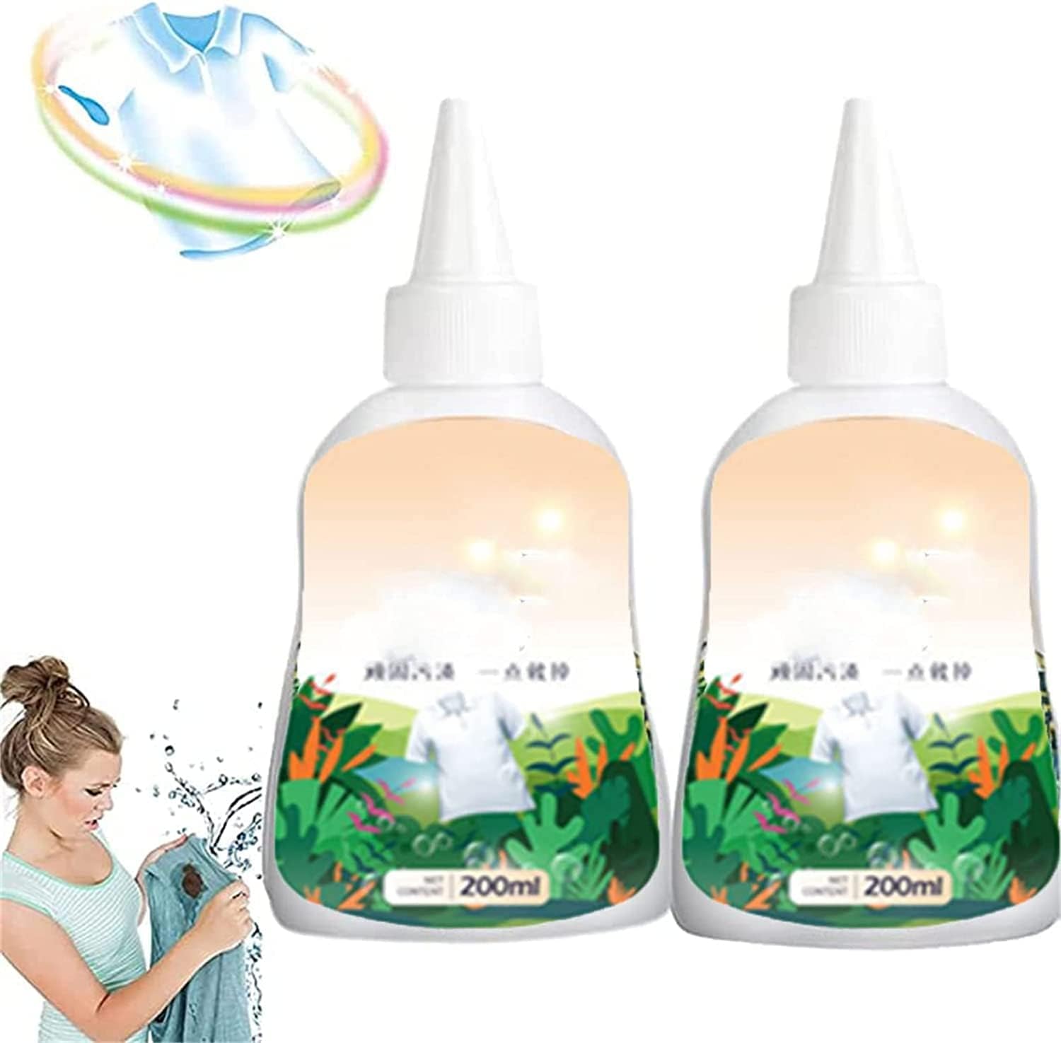 Garment Stubborn Stain Cleaner,Clothes Stain Remover Cleaner,Emergency