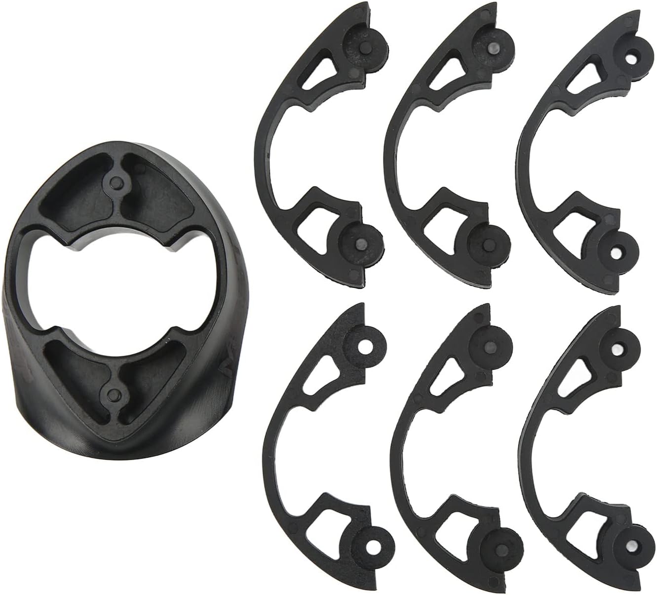 DilweBicycle Washer, Plastic, Aluminum Alloy Bike Headset Spacer Compatible for Most F Series F8 F10 F12, BlackBicycle accessoriesBicycle Accessories