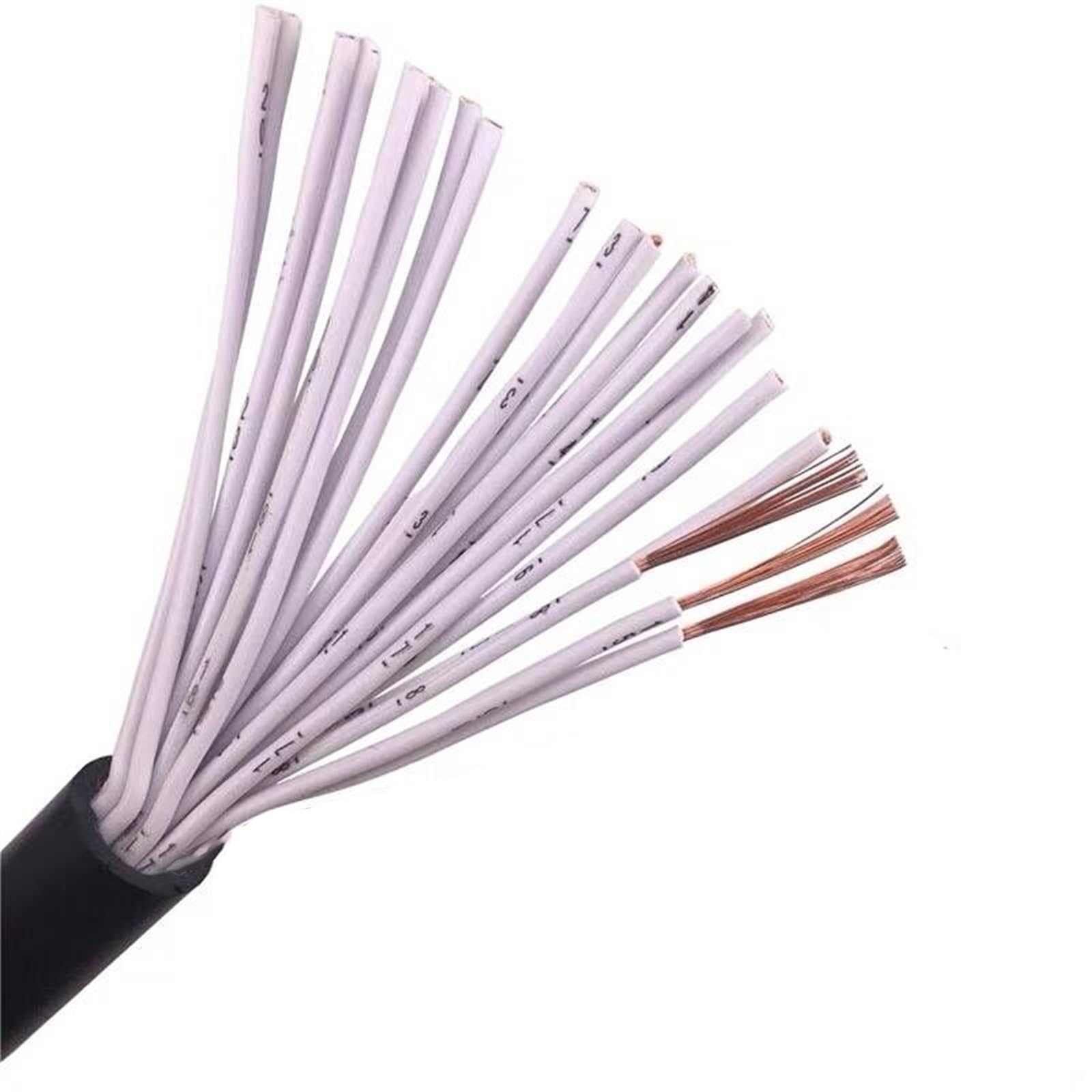 cavo schermato, Cavo schermato a doppio strato UL2464, AWG multipli e anime di diverse dimensioni(12cores,18awg 0.75mm 1meter)