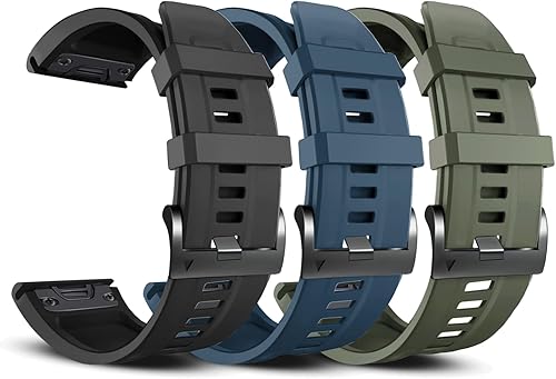 Miniatura 8 de ZPJPPLX Correa de silicona de ajuste rápido de 0.866 in para Garmin Fenix 7 Pro76 Pro65 Plus5, correas de repuesto deportivas para Forerunner