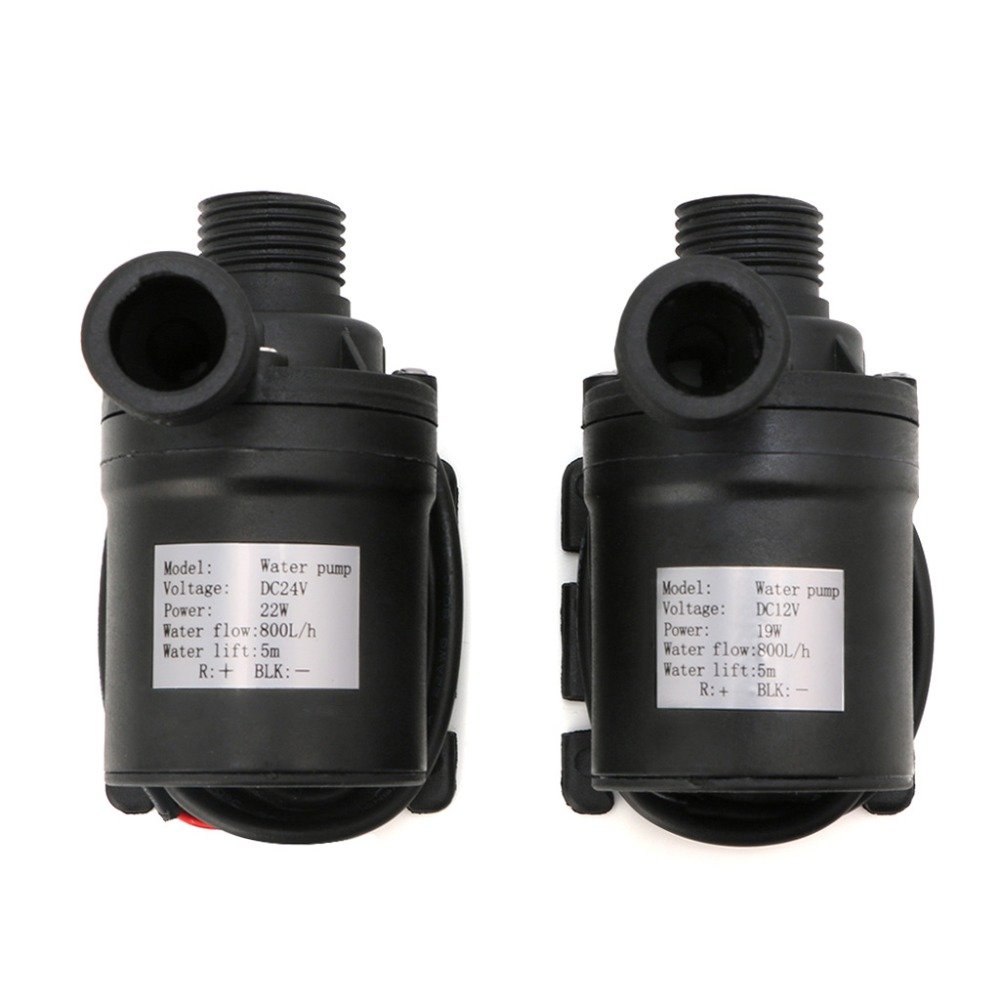 800L/H 5m DC 12V 24V Motore Brushless Solare Pompa di Circolazione dell'Acqua Pompe Immersioni(24V)
