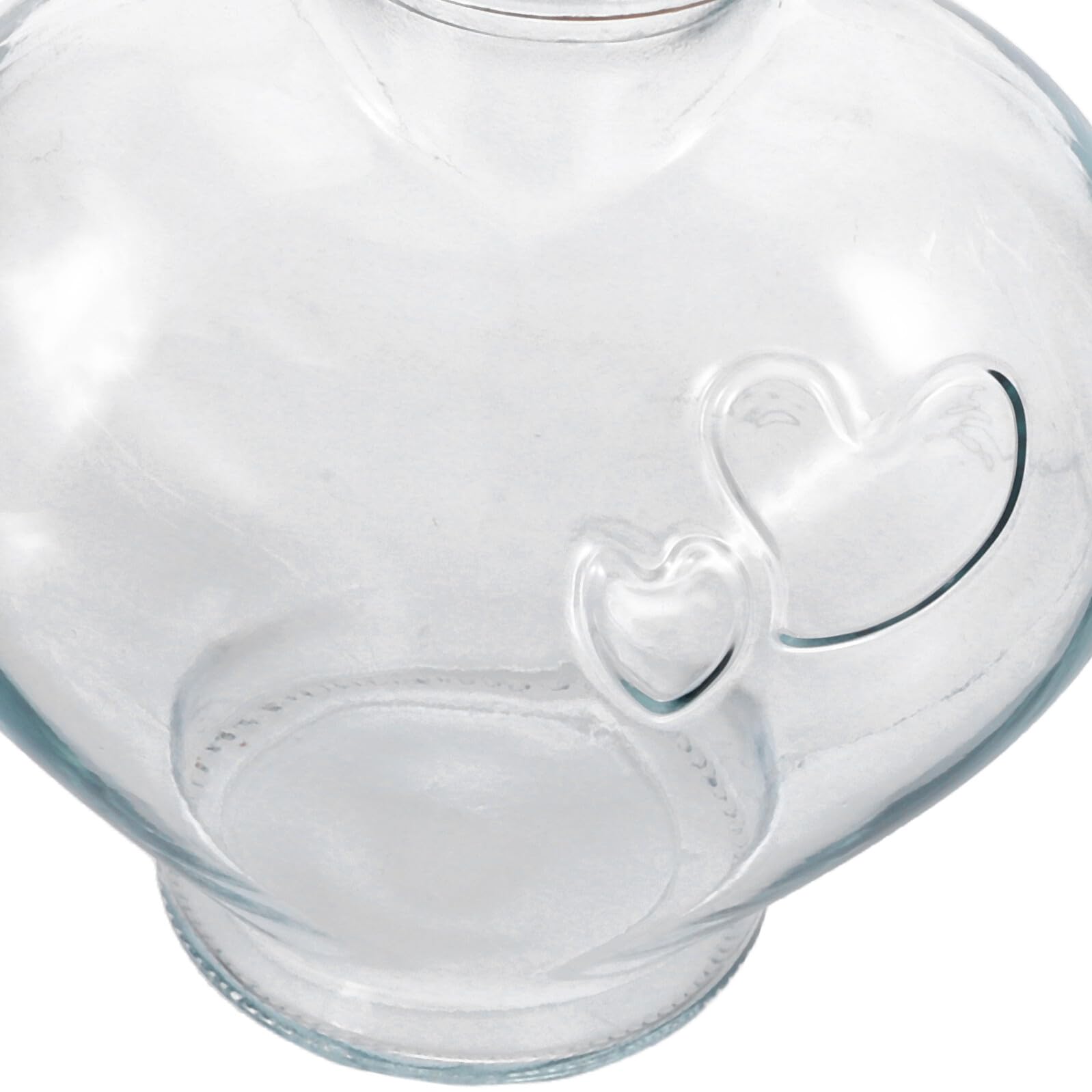 3 Stück Sandzeremonie Gläser mit Korken Kleine Herzflasche Schräges Fläschchen aus Glas Dekorative Hochzeitsvasen als Erinnerungsstück und Gastgeschenk