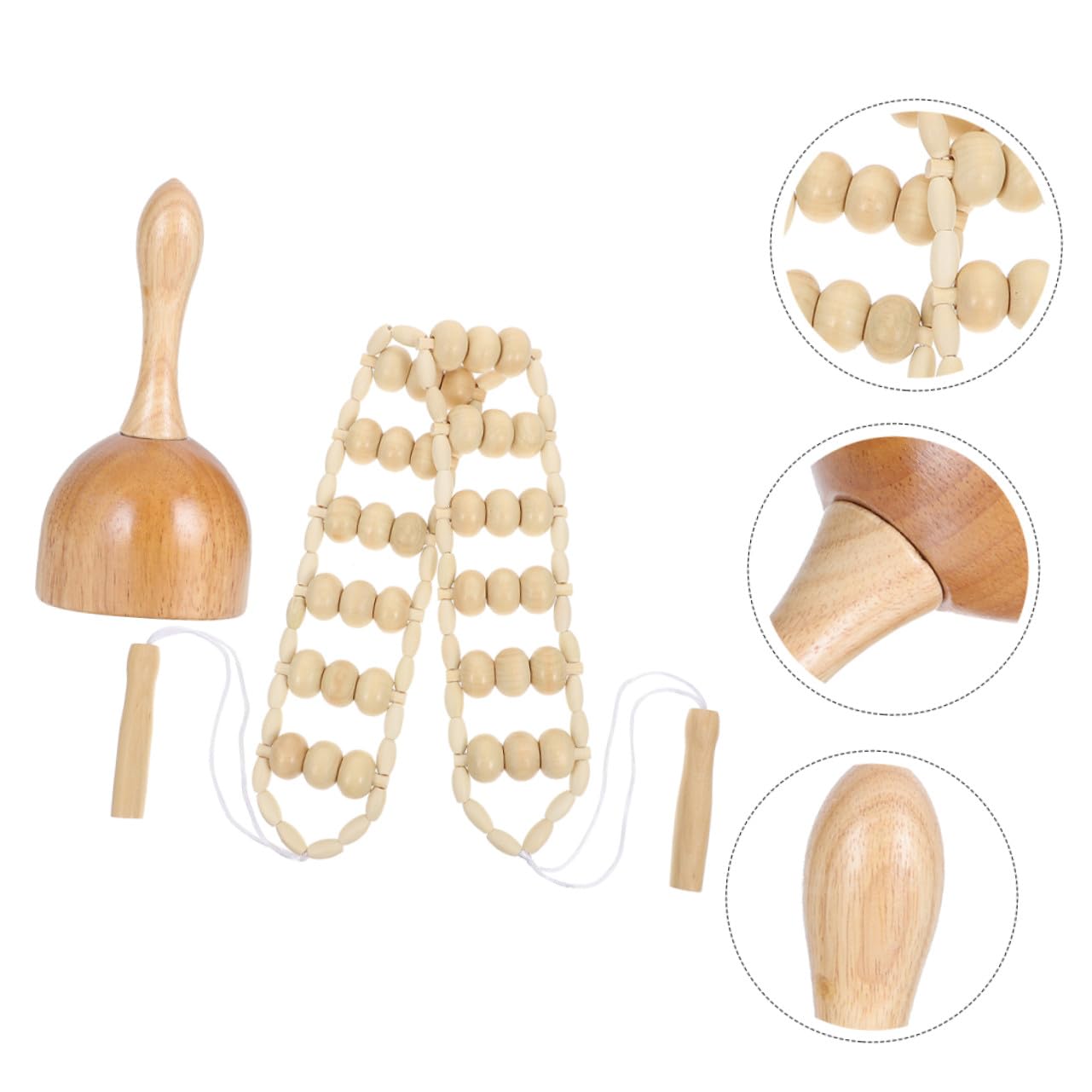 Herramienta de Masaje de Madera para Masajeador de Ventosas para Espalda y Cuerpo Portátil para Relajación y Mejora Circulación