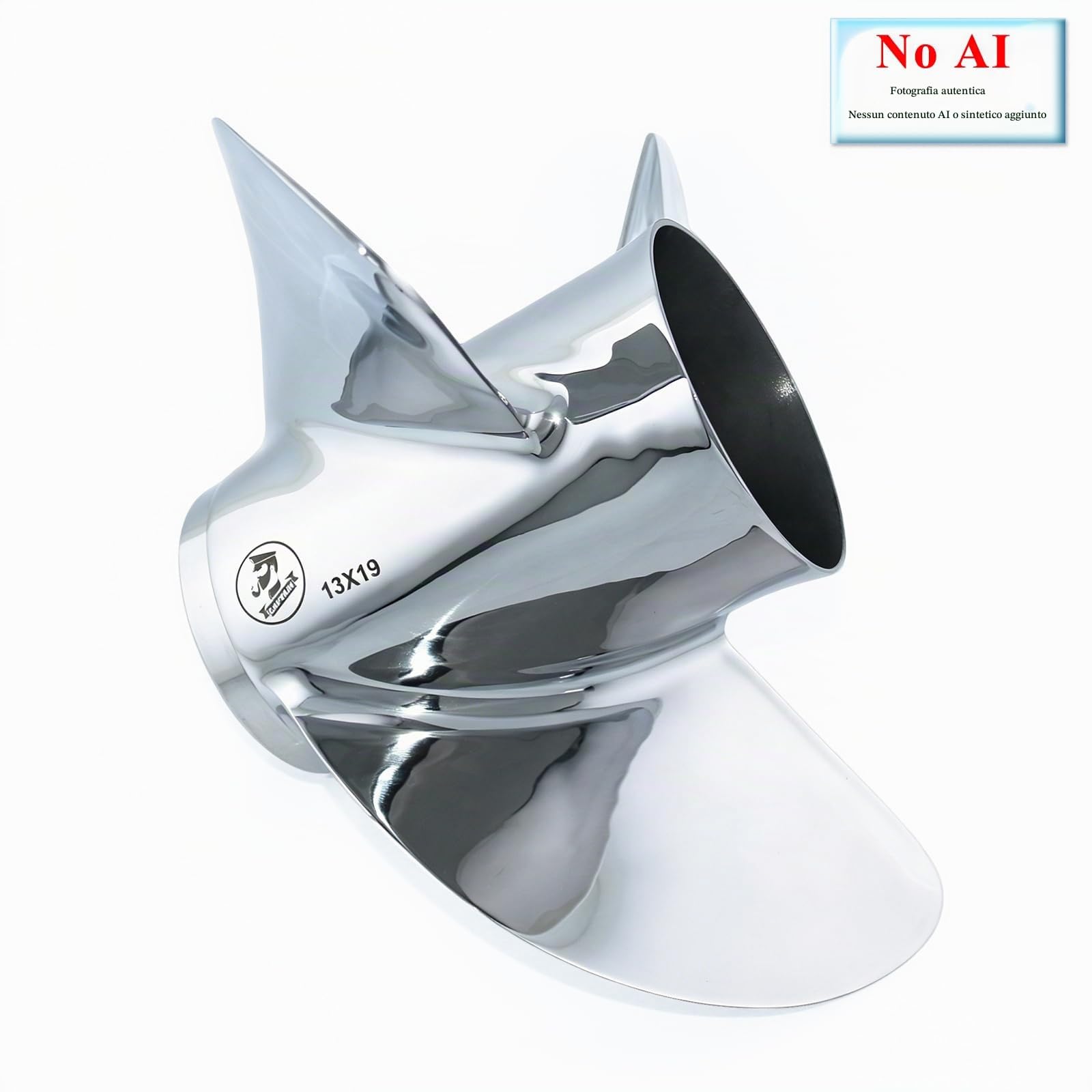 CAPTAIN 13X19 elica fuoribordo per Yamaha 50 60 75 90 100 115 130 HP T50 T60 F70 F75 F80 F90 F100 F115 motori fuoribordo, in acciaio inossidabile, RH, OEM
