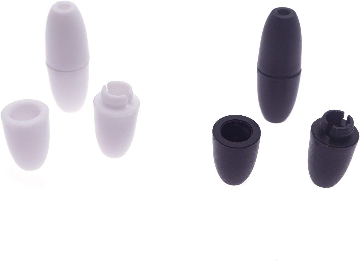 10Pcs Replacement Soft Stain 2.0mm Cords with Breakaway Clasp Nylon Cords and Safety Clasps for Beads Pendant Necklace and Jewelry Making Crafts Black/White - Image 6