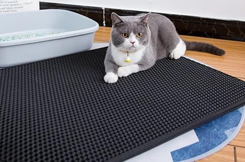 Tapete de areia para gatos, tapete de areia, evita pisos bagunçados, armadilhas de lixo, fácil de li