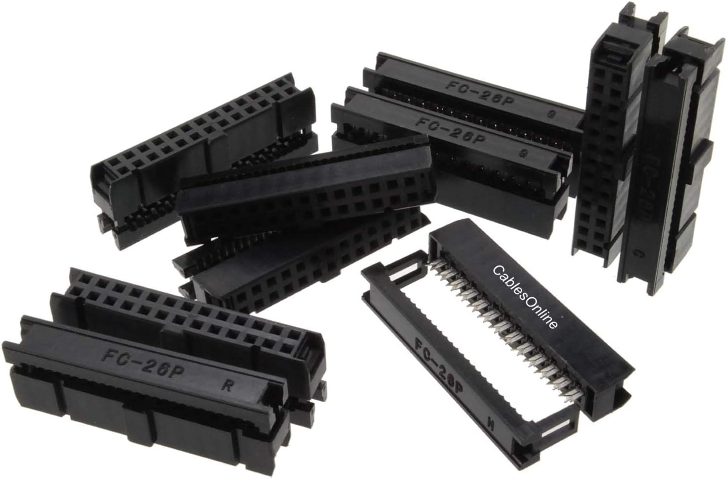 10Pcs 2.54mm Pitch 2x13 Pin Female Double Row Straight Header Strip – 26 Pin
