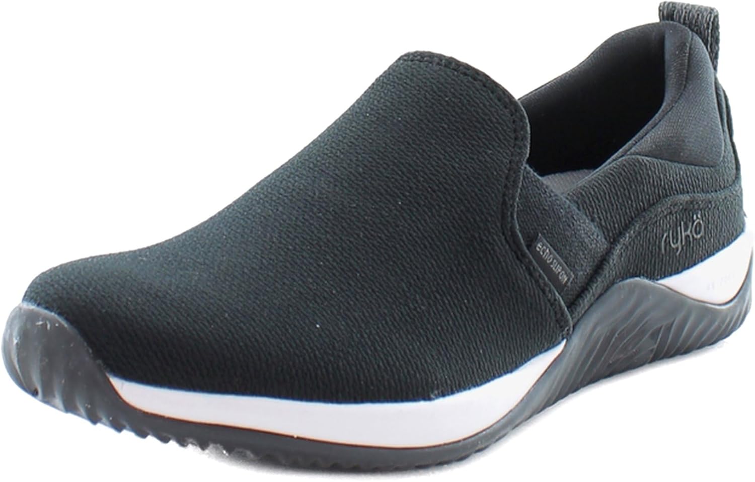 Ryka Womens Echo Slip On Sneakers Black 6 M