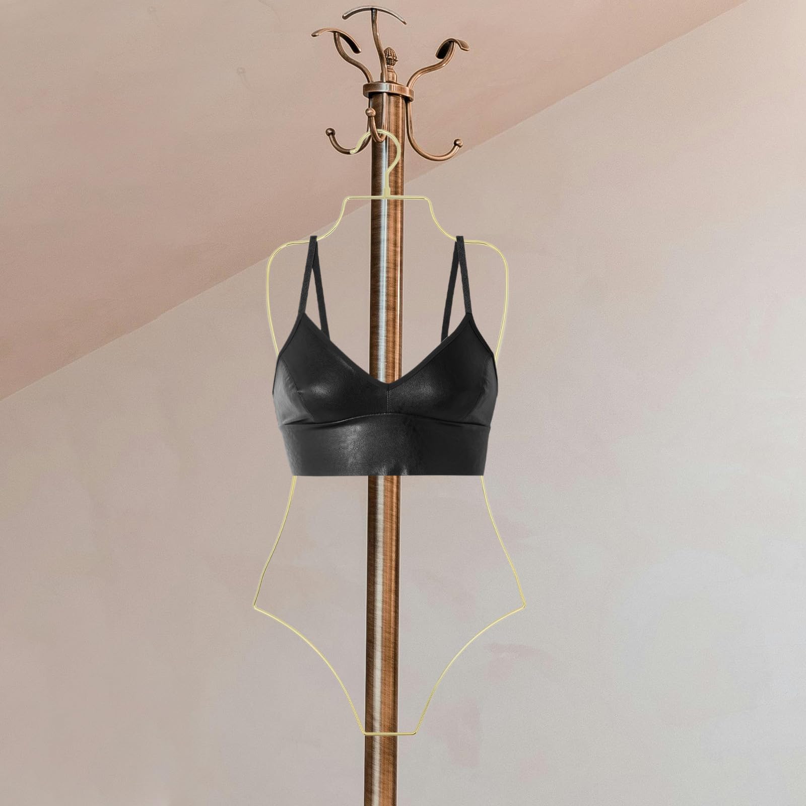 Balacoo Gruccia Pieghevole in Metallo per 2 Costumi da Bagno Donna, per Esposizione e Uso in Viaggio