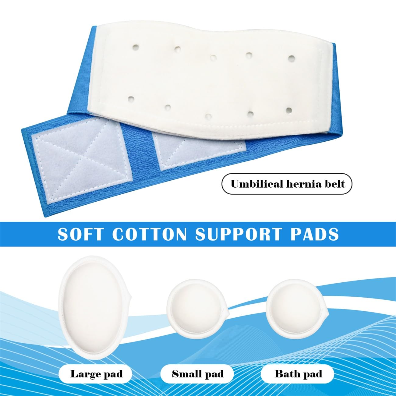 S Baby Umbilical Hernia Belt for Hernia Support and Recovery, Infant Belly Button Band Navel Truss Wrap - Soft, Skin-friendly