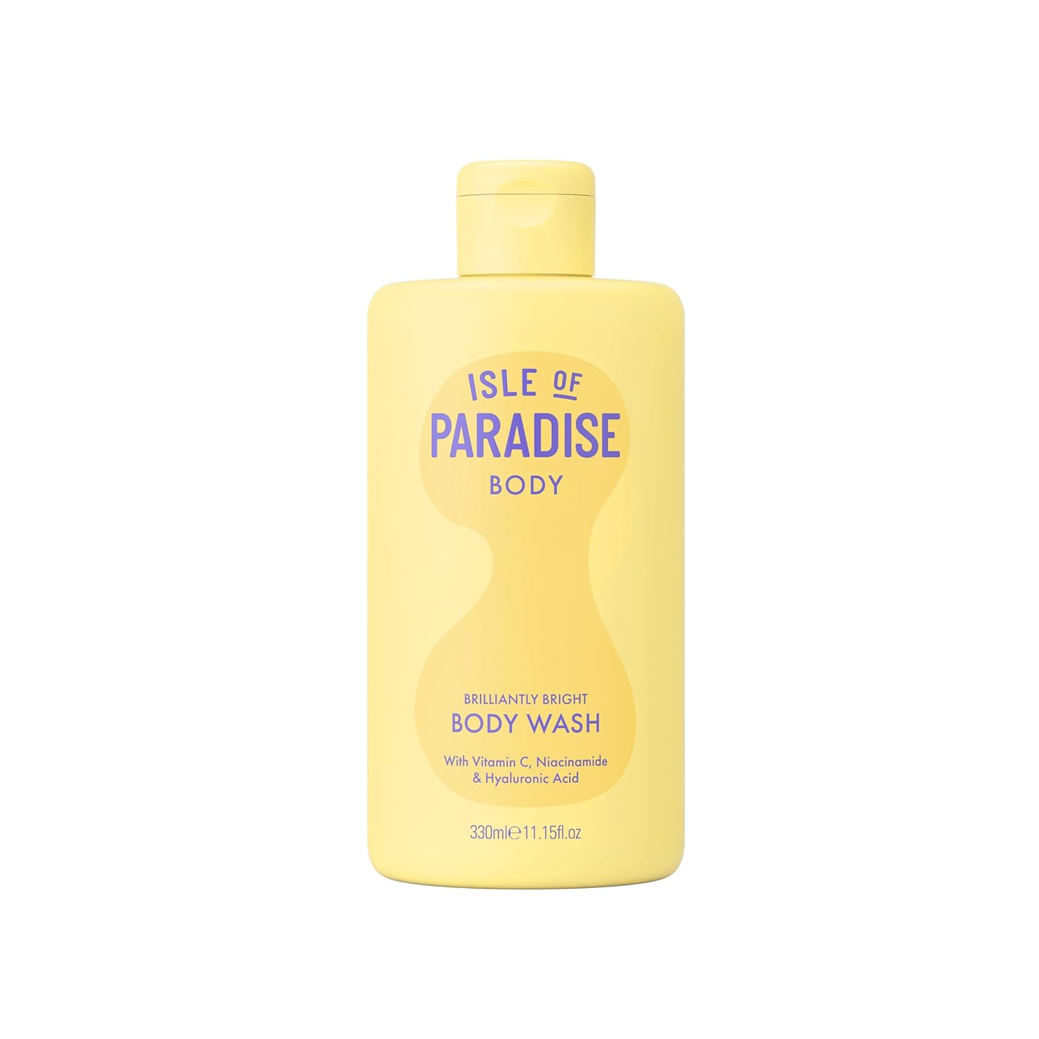 Isle of Paradise Creamy Body Cleanser - For Radiant, Smooth Skin - Body Wash with Vitamin C, Niacinamide, and Hyaluronic Acid - Hydrates and Reduces Dark Spots - 11.15 fl. Oz