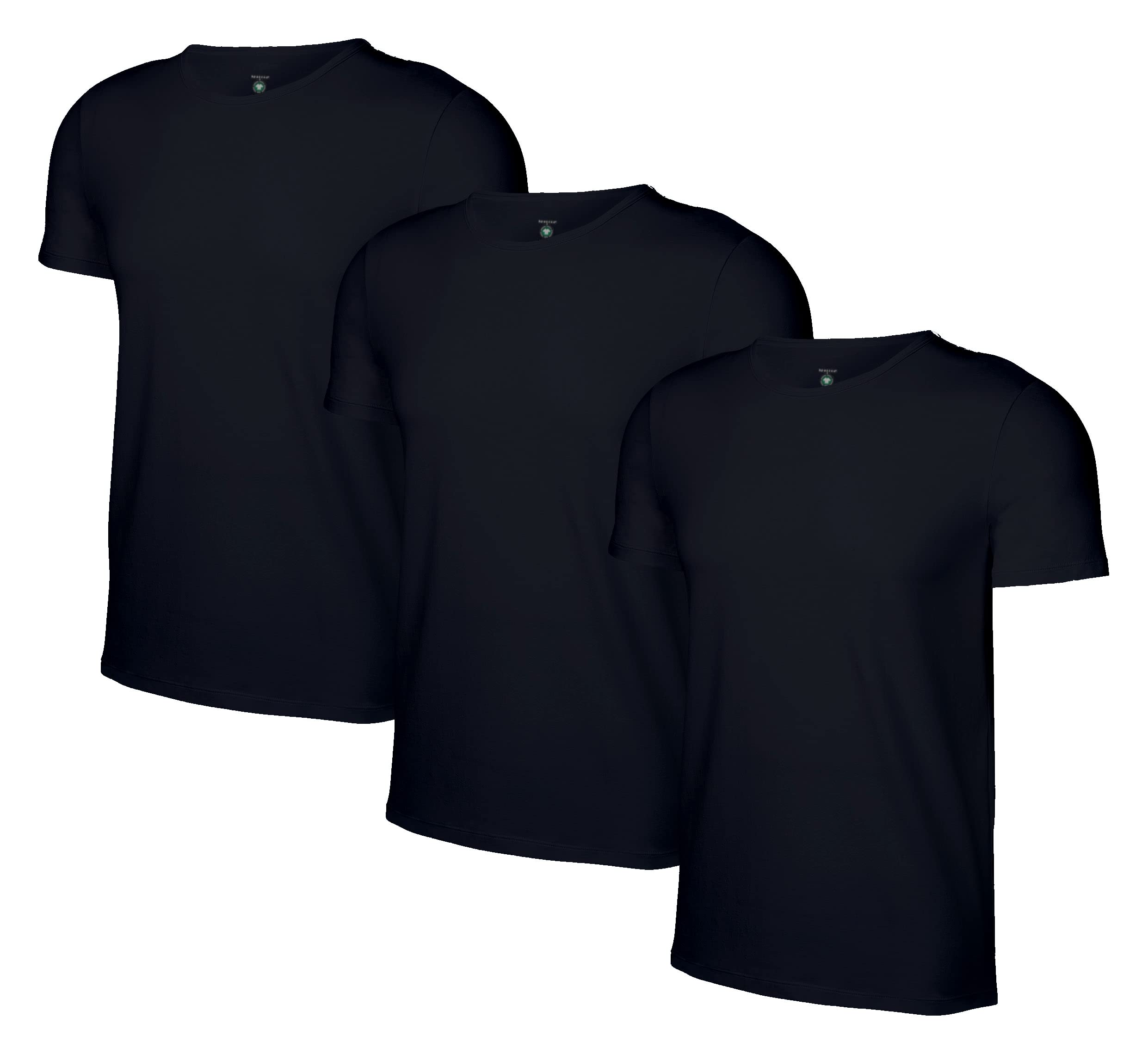 Romberg Herren Unterziehshirt mit Rundhals, 3er Pack aus nachhaltiger Bio-Baumwolle (GOTS Zertifiziert)
