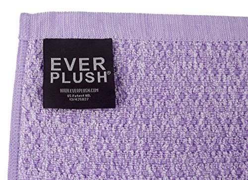 Everplush Diamond Jacquard Washcloth 6 Piece In Lavender #TOP3