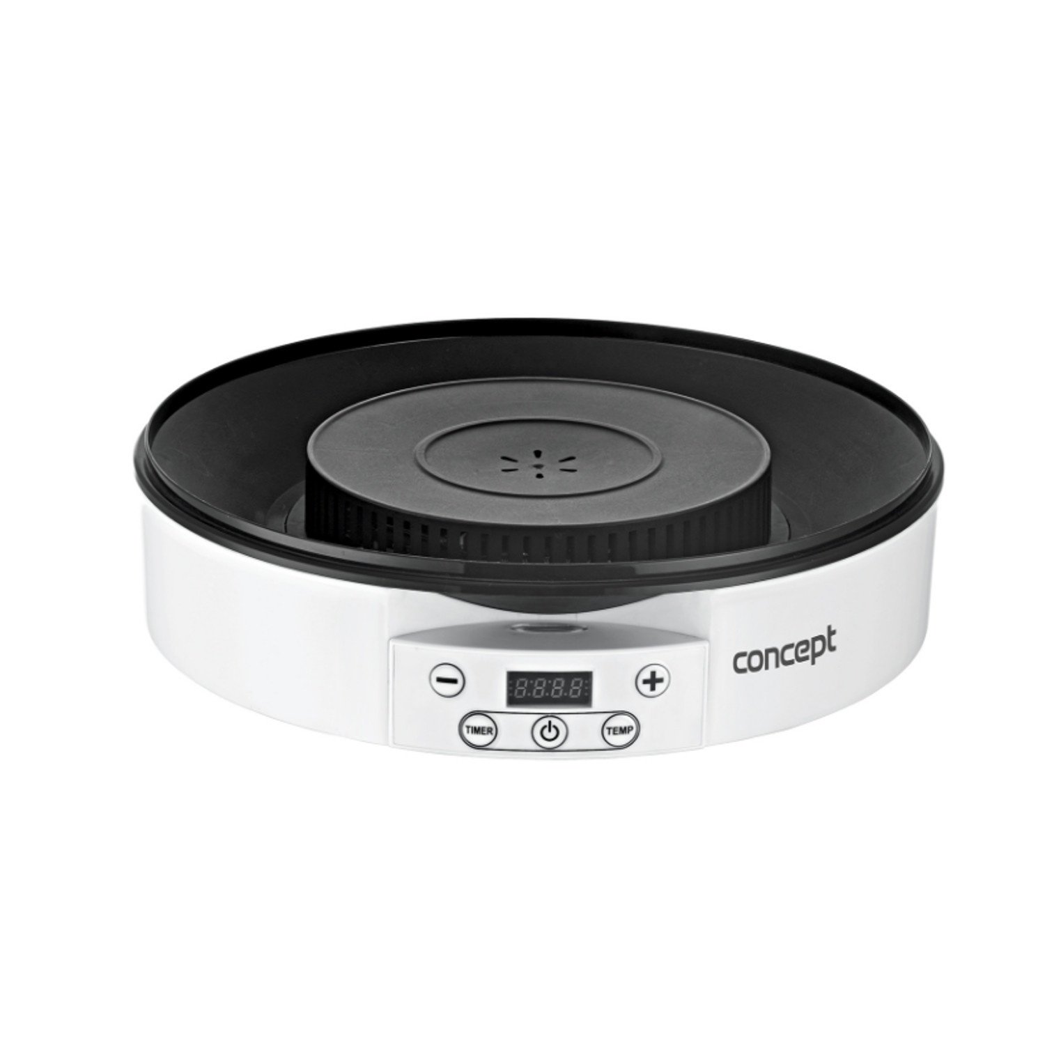 Concept SO2020 Dörrautomat Raw Food 500 W, LCD-Display, 2 x Tabletts Raw, Thermostat Variable 35 – 70 °C, Timer Digital, 9 Tabletts weiß, 500