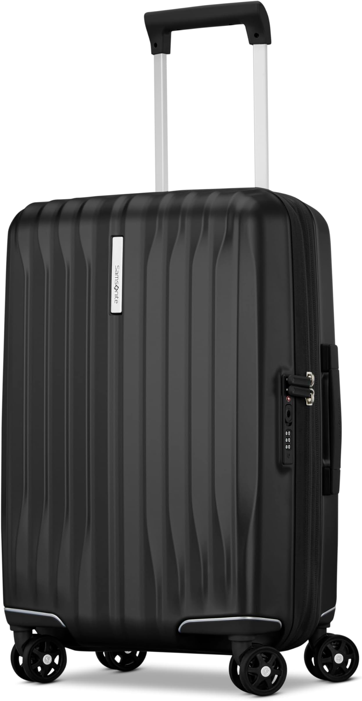 Uplift Hardside Spinner Suitcase, 22" Expandable, Polycarbonate (PC), 2 Handles, 4 Wheels, Water Resistant, Solid Pattern, Eco-friendly Recyclex Interior