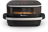 Moulinex Easy Fry XL Surface & Pizza 4L, Air fryer, Très grande surface de cuisson, Compact, Fenêtre de visualisation, Noir, AL4018F0 - 1