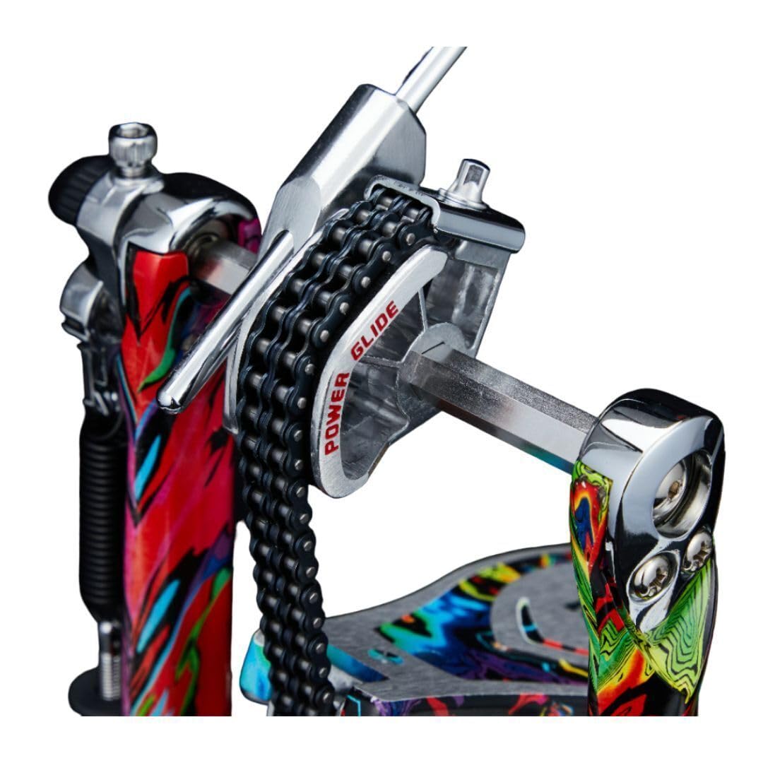 Tama HP900PMPR Einzelpedal Iron Cobra Power Gilde Psychedelic Rainbow - Pedale per batteria